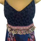 Desigual Multi Coloured Pleated Chiffon Skirt Dress UK 10