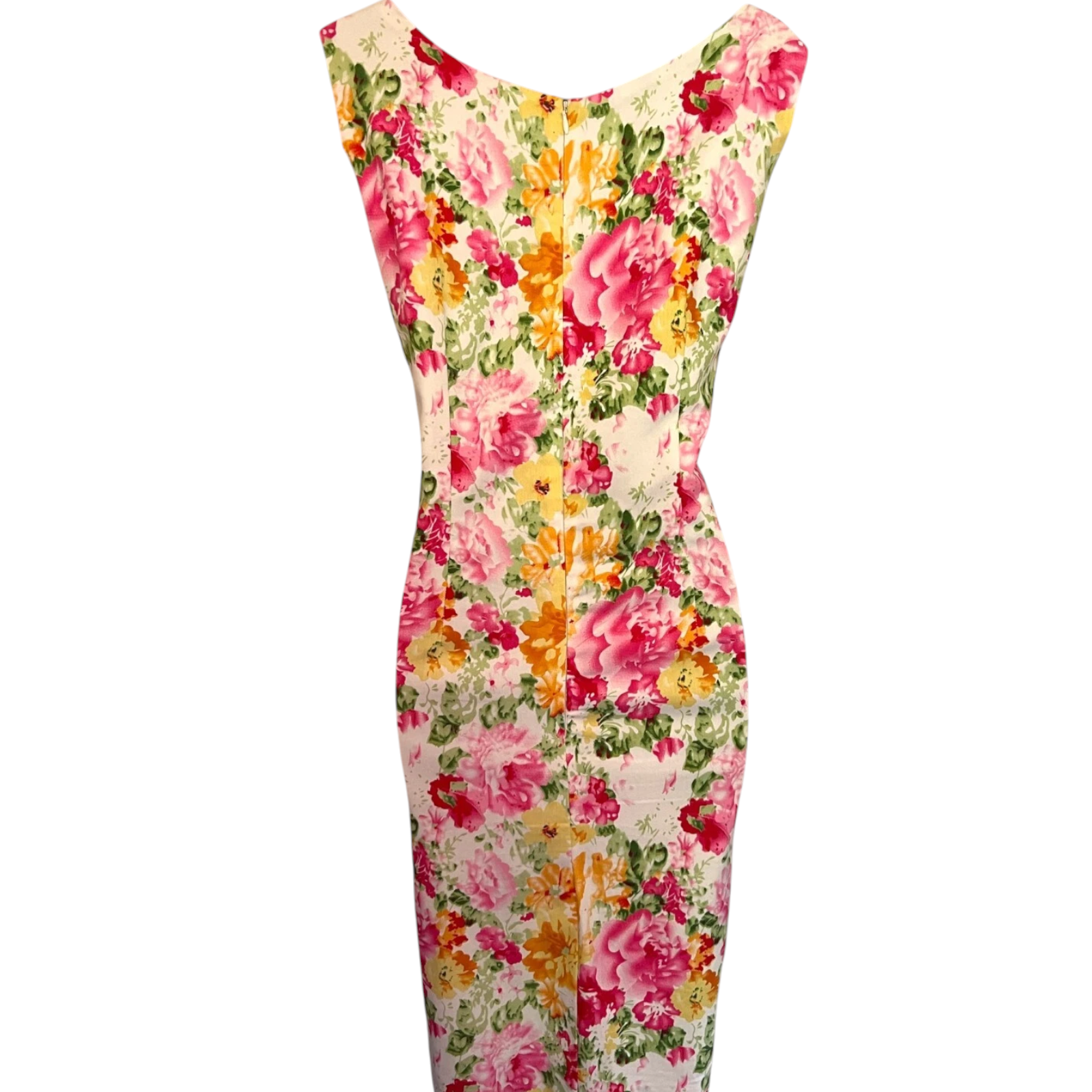 Pomodoro Multicoloured Floral Sleeveless Dress UK 12