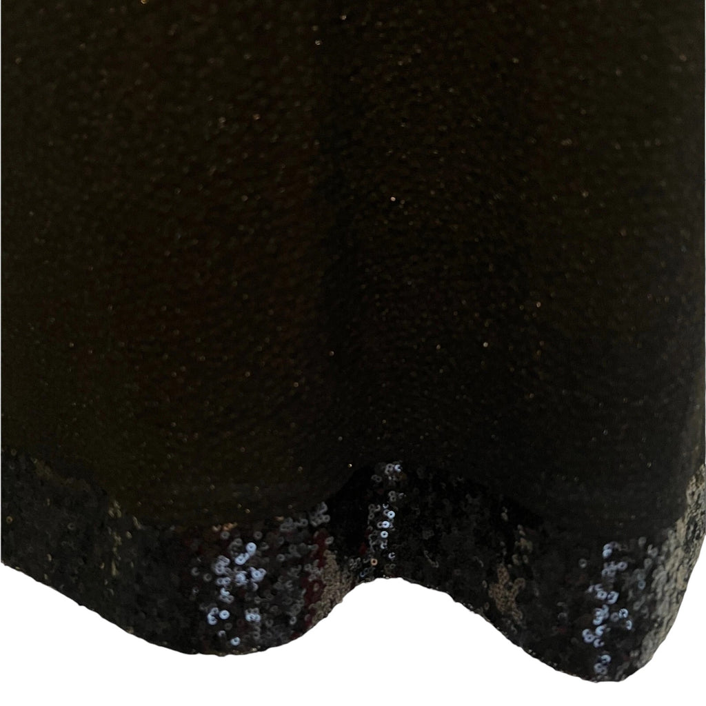 Billie & Blossom Petite Black Sequin Cold Shoulder Dress UK 8