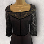 Dorothy Perkins Black Lace Dress UK 10