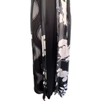 Monsoon Clementine Black Silk Maxi Dress UK 12