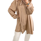 Ikrush Paris Jayda Oversized Silky Satin Blouse UK 14