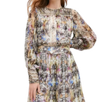 Karen Millen Lydia Multi Coloured Beaded Backless Party Top UK 14