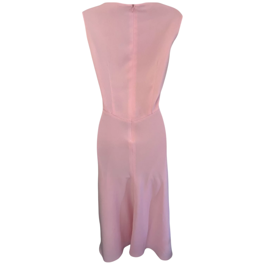 Jacques Vert Rose Pink Embroidered Floral Dress UK 14