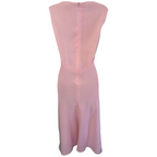 Jacques Vert Rose Pink Embroidered Floral Dress UK 14