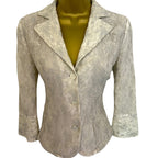 Armani Collezioni Vintage Ice Green Lace Occasion Jacket UK 6