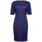 Dorothy Perkins Navy & Red Check Dress UK 10