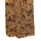 Mikael Aghal Gold Embellished Lace Dress UK 14