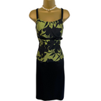 Frank Usher Green Black 3 Piece Skirt Suit UK 10/12