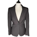 M&S Charcoal Grey Tailored Jacket UK 6