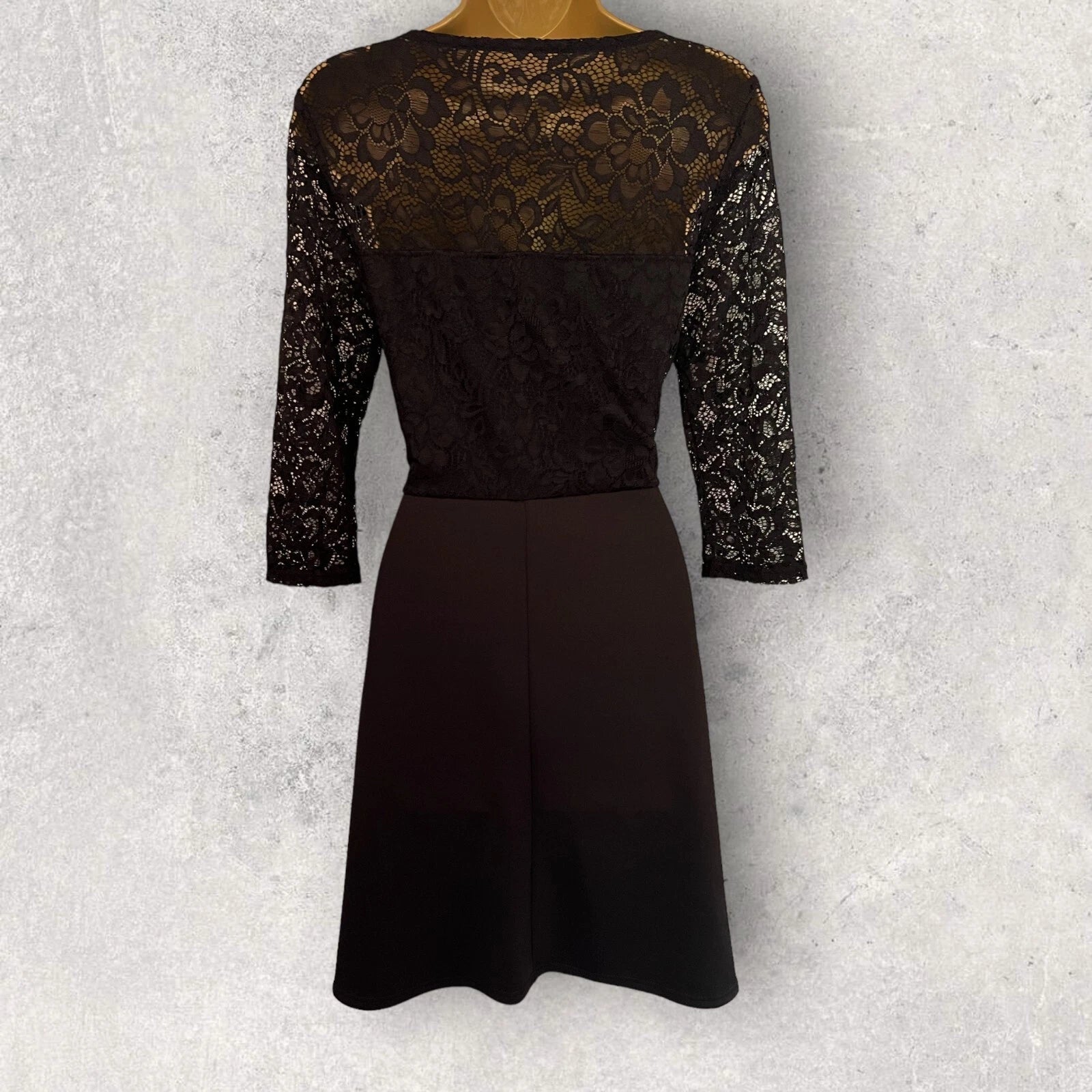 Dorothy Perkins Black Lace Dress UK 10