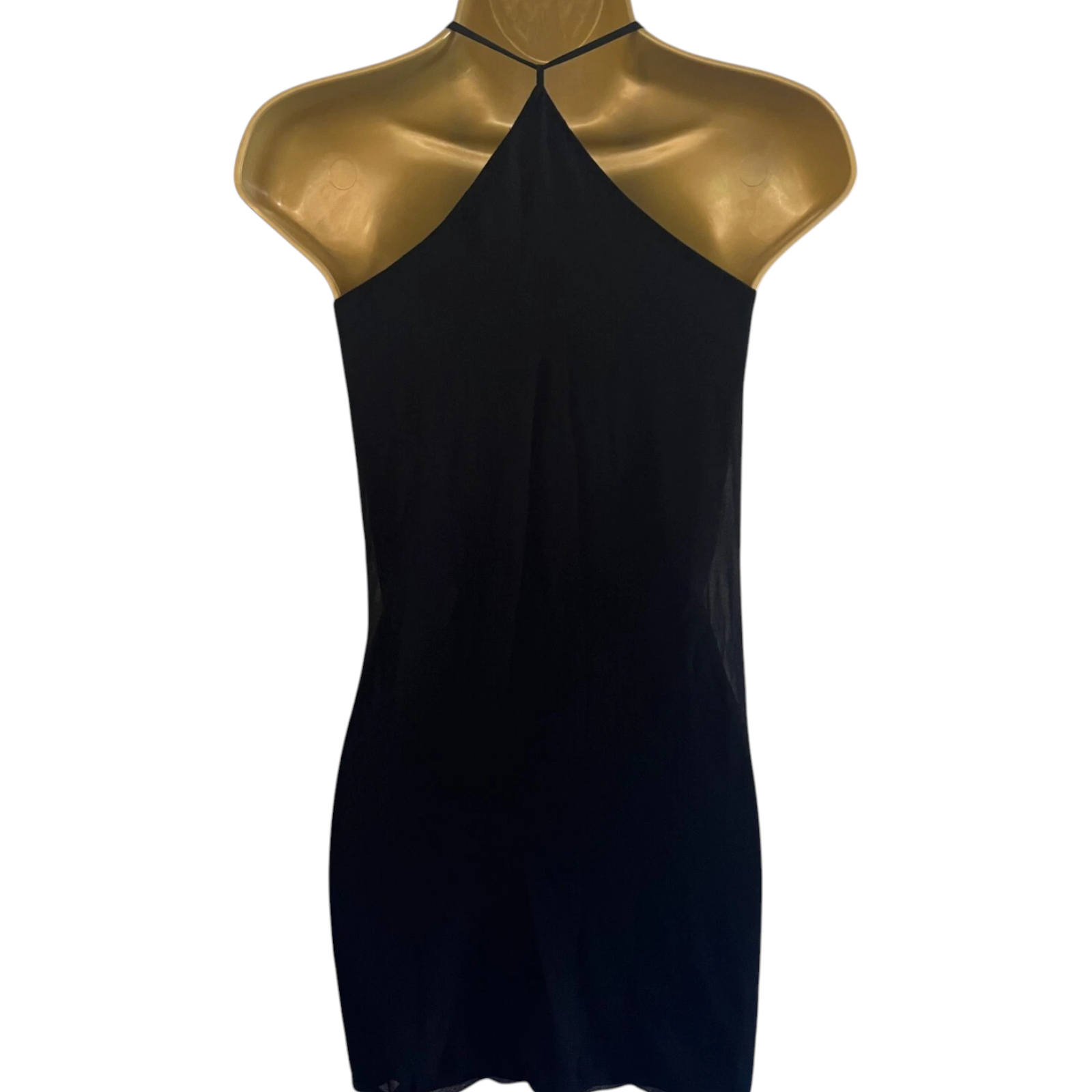 Night by SuiteBlanco Black Beaded Strappy Dress UK 12