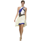 Antonio Berardi 2013 Spring Collection Lemon Mix Skater Dress UK 8