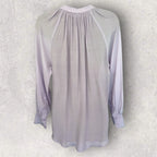 M&S Collection Pale Lilac Smock Neck Top UK 8