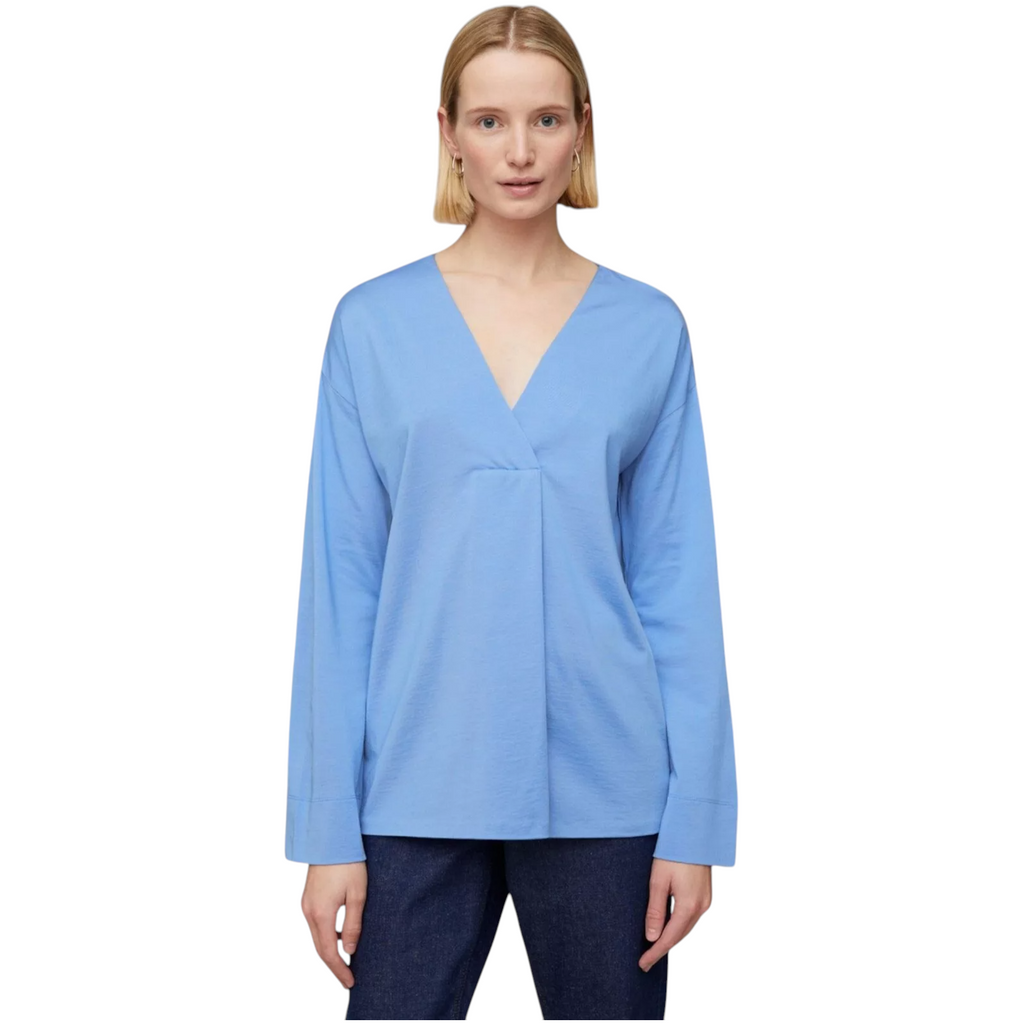 Jigsaw Sky Blue Long Sleeve Tunic Top UK 14