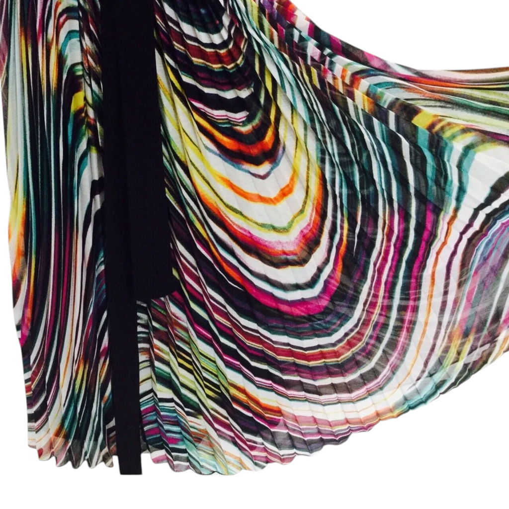 M by Marc Bouwer Multicoloured Pleated Dress UK 6/8