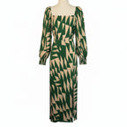 Mint Velvet Green & Cream Everly Dress UK 12