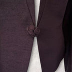 Jacques Vert Deep Plum Collarless Jacket UK 12