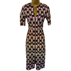 Scanlan Theodore Geometric Print Scuba Dress UK 8
