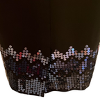 Country Casuals Black Crepe Sequin Dress  UK 12