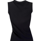 Sem Per Lei Black Vest Top UK 8