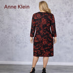 Anne Klein Floral Faux Wrap Dress US 14 UK 18 NWT