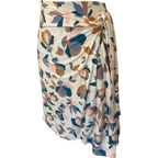 Rachel Zoe White Floral Tie Wrap Mini Skirt UK 10/12