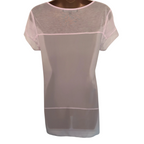 French Connection Pale Pink Cap Sleeve Top UK 8