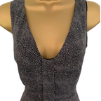 Paul Smith Black Label Black Ivory Spotted Silk Dress UK 12