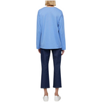 Jigsaw Sky Blue Long Sleeve Tunic Top UK 14