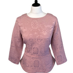 Part Two Pink Textured Peplum Top  UK 12