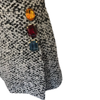 Moschino Boutique Grey Tweed Wool Mohair Mini Skirt UK 8