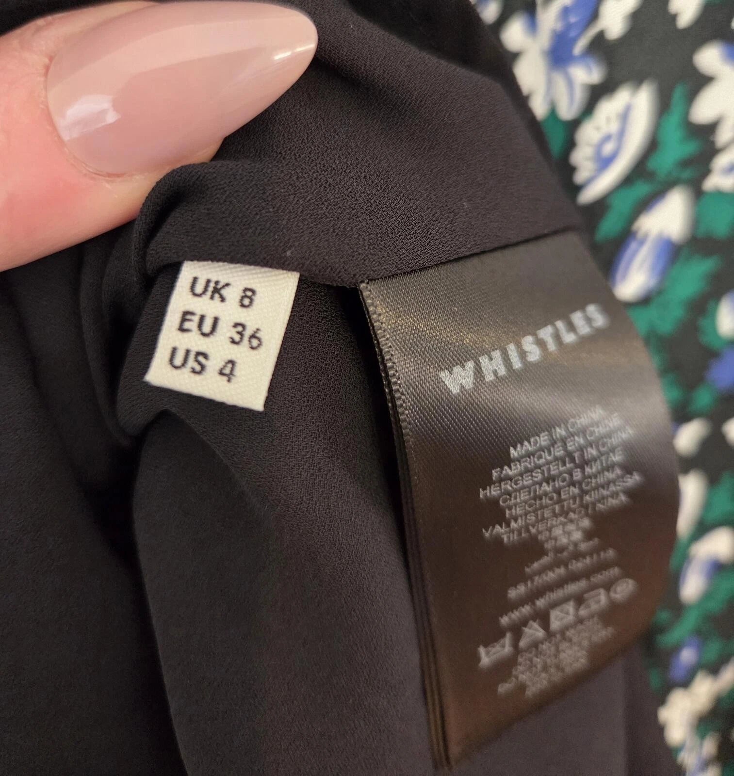 Whistles Angelica Bell Flower Dress UK 8