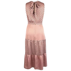 Ted Baker Dusky Pink Polka Dot-Print Dress UK 12