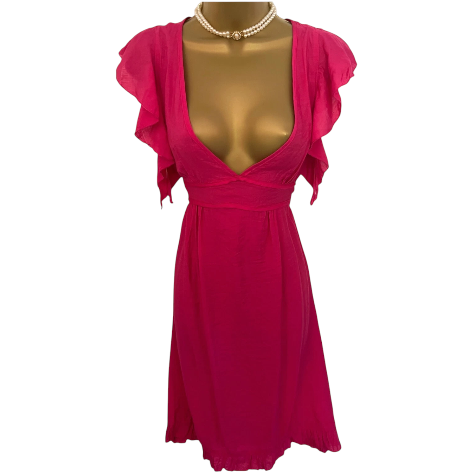 Joe Browns Pink Shimmer Cotton Dress UK 8