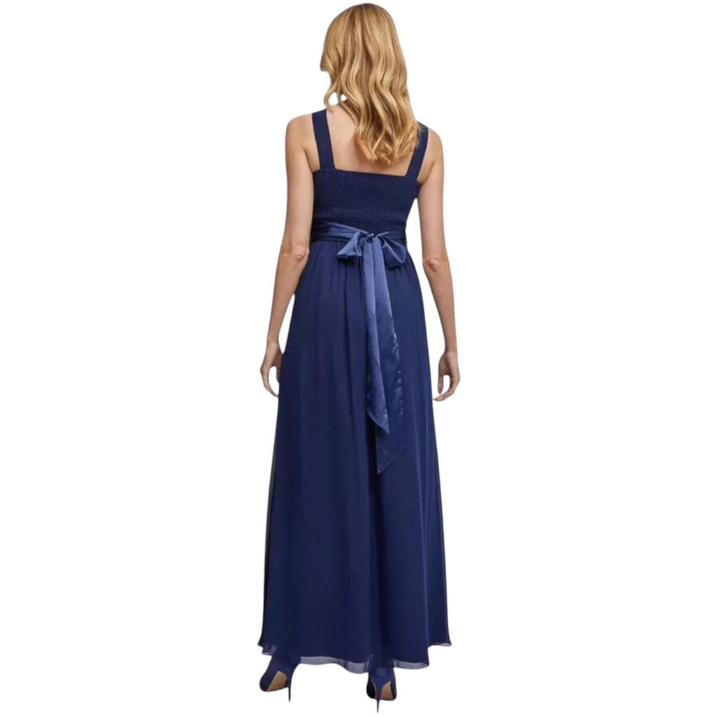Dorothy Perkins Showcase Navy Chiffon Dress UK 12