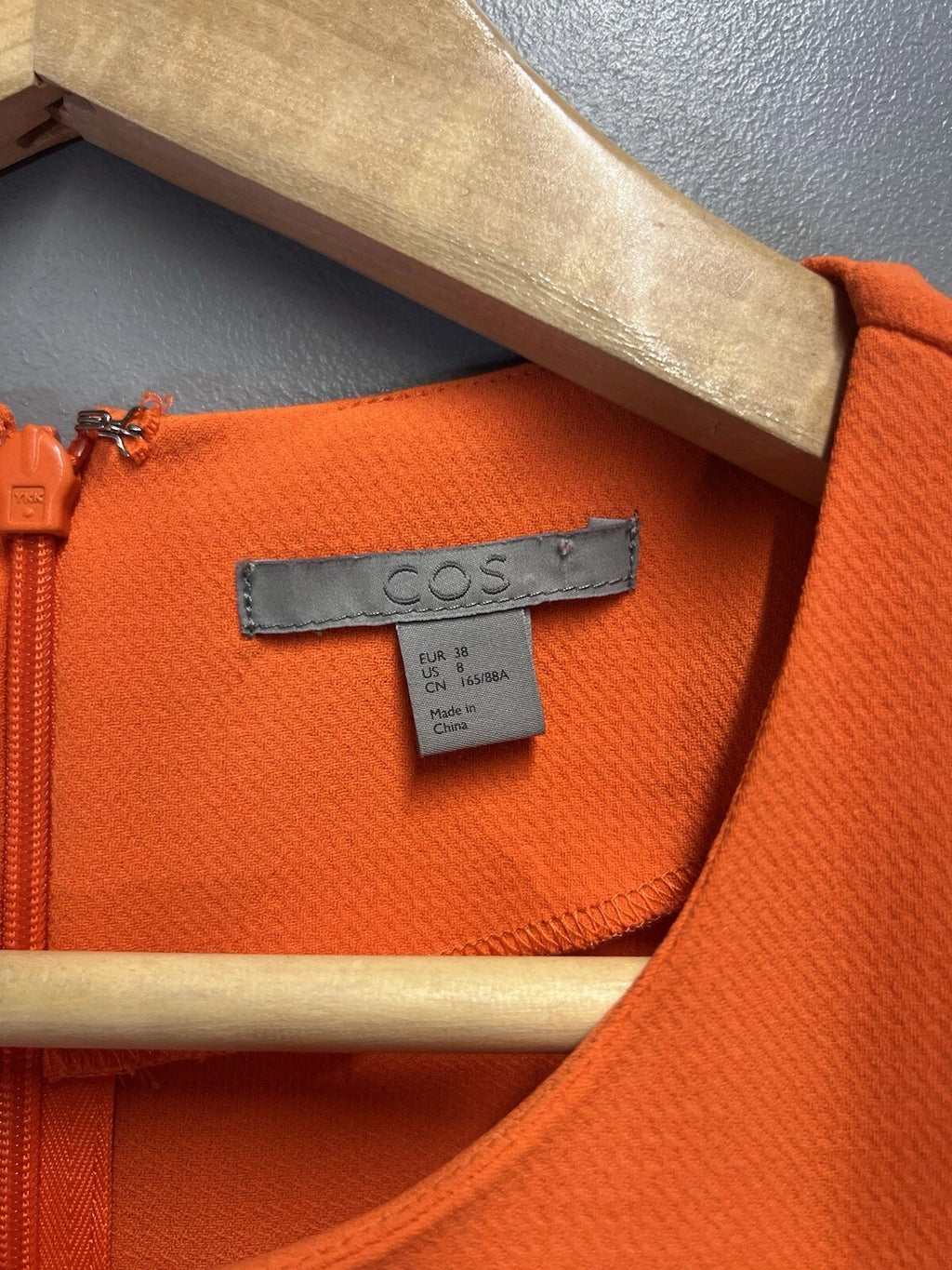 COS Orange Twist Front Top UK 10