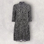 Dorothy Perkins &  Black White Dipped Hem Dress UK 12