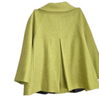 Betty Jackson Lime Green Wool Swing Jacket UK 14