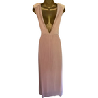 Miss Selfridge Blush Pleated Sequin Dress UK 8