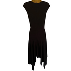 M&S Autograph Black Drop Waist Dress UK 8