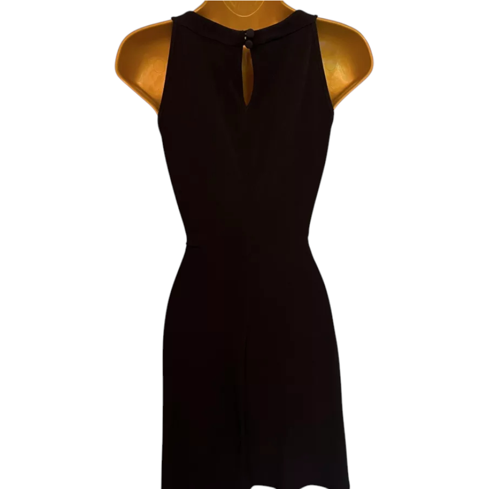 Wallis Petite Black Beaded Sleeveless Dress  UK 8