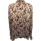 Charles Gray Vintage Purple Gold Floral Silky Blouse UK 20