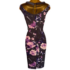 Jacques Vert Purple Lilac Floral Dress UK 10