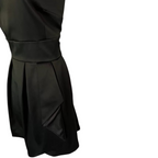 Warehouse Black Satin One Shoulder Dress UK 12