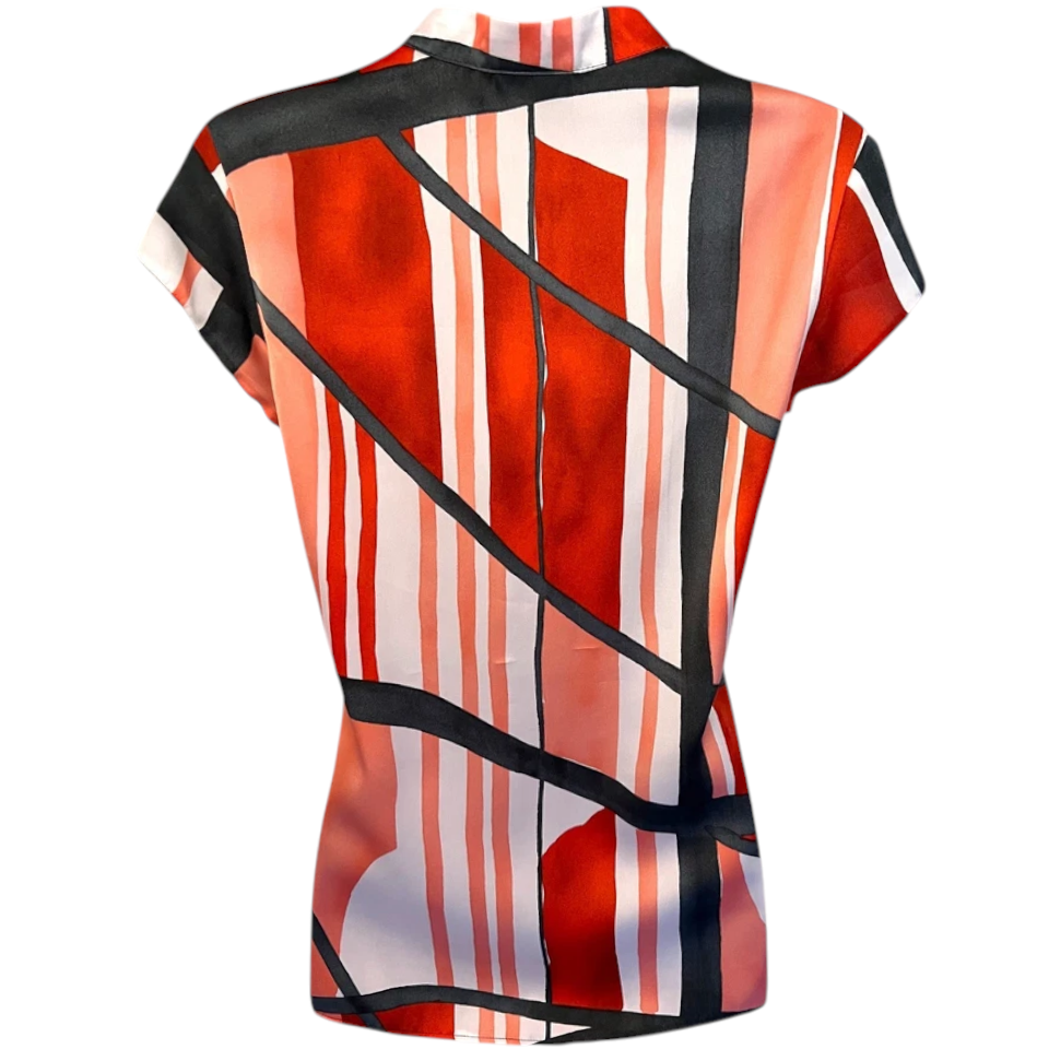 Gerry Weber Multi Coloured Silky Blouse UK 8