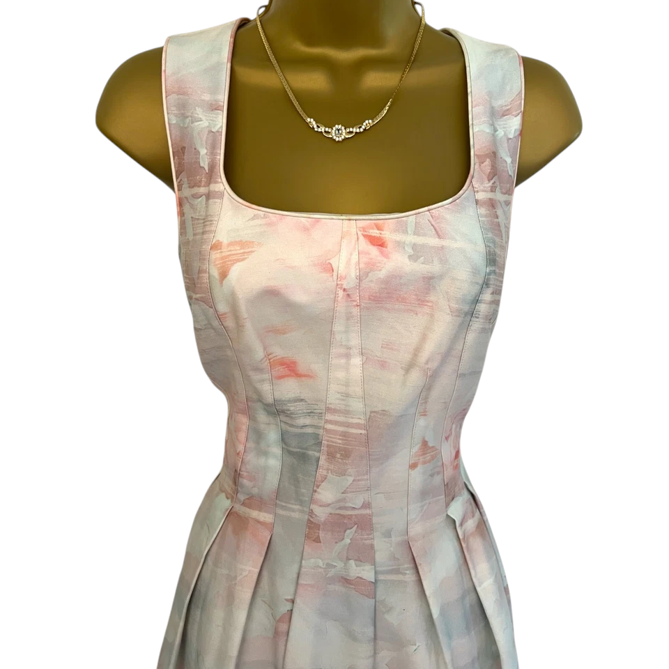 Coast  Pastel Floral Sleeveless Summer Dress UK 10