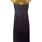 Monsoon Grey Silk Beaded Sleeveless Midi Dress UK 12/14