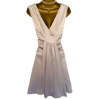 Spotlight by Warehouse Oyster Satin Dress UK 12