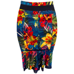 Karen Millen Multi Coloured Jungle Print Fishtail Skirt UK 8